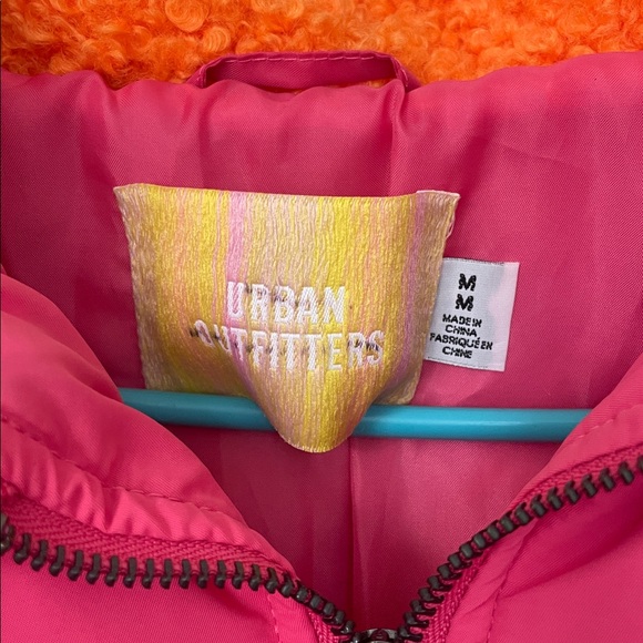 Urban outfitters Pink and Orange Puffer Jacket - Picture 2 of 4
